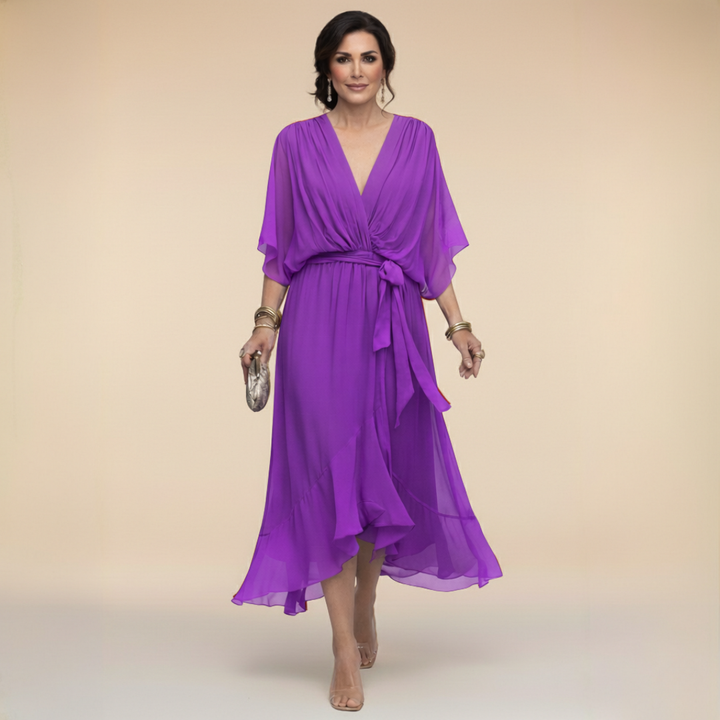 LISA | Flowing Chiffon Dress