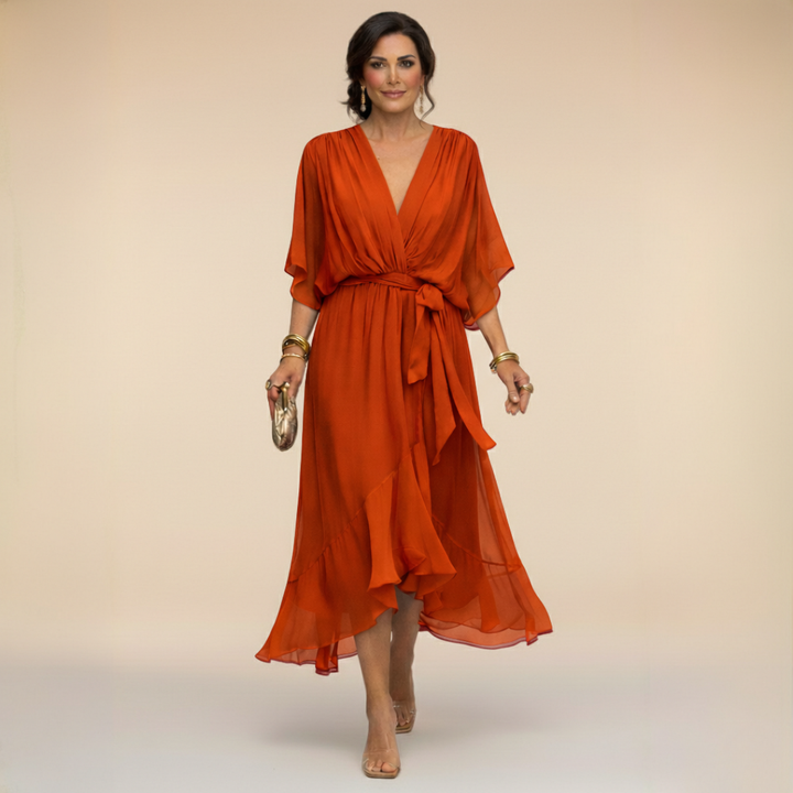 LISA | Flowing Chiffon Dress