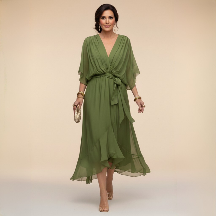 LISA | Flowing Chiffon Dress