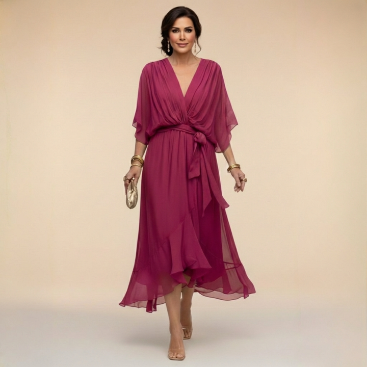 LISA | Flowing Chiffon Dress