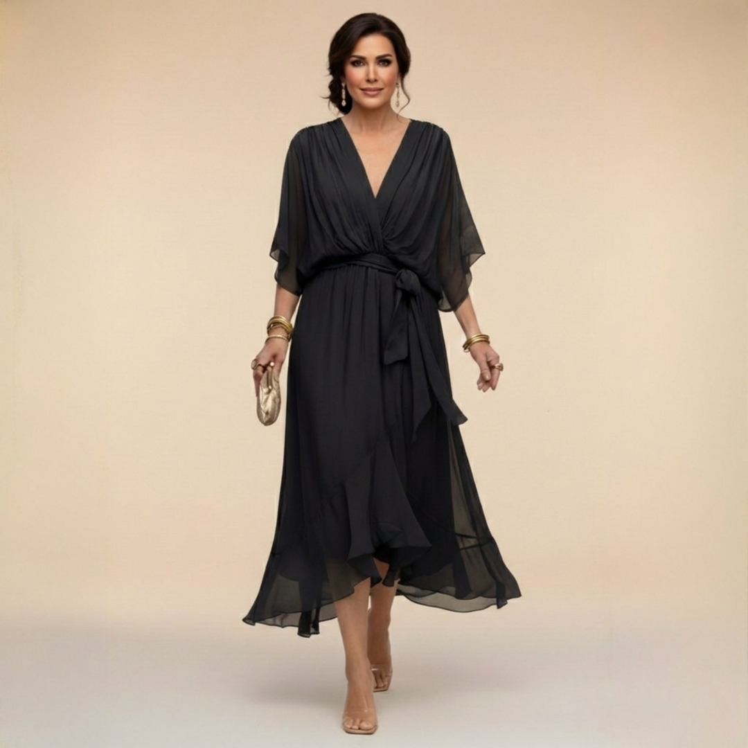 LISA | Flowing Chiffon Dress
