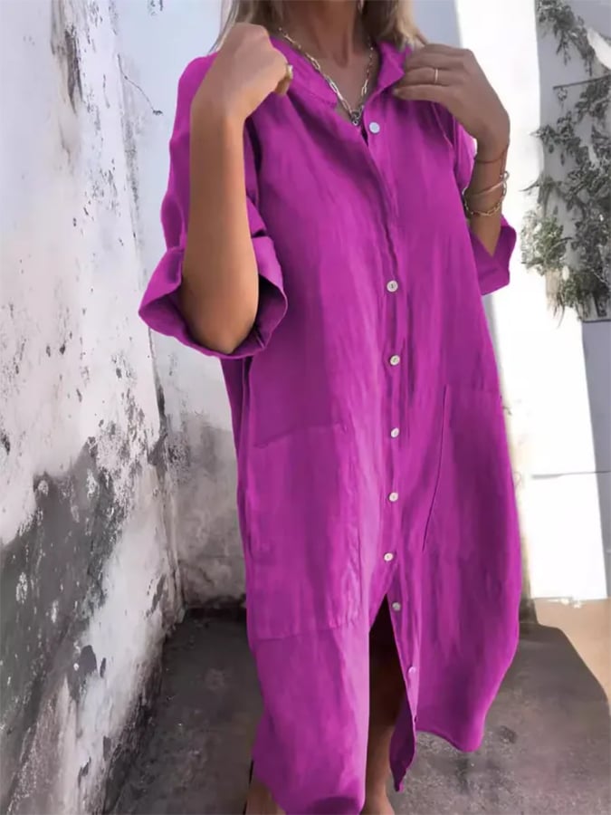 Leonie - Buttoned Breeze Dress
