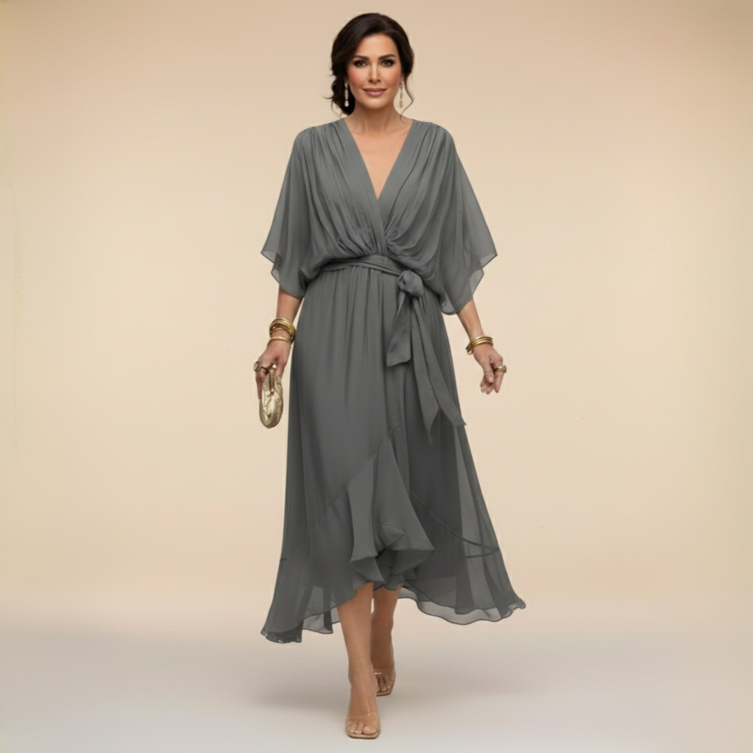 LISA | Flowing Chiffon Dress