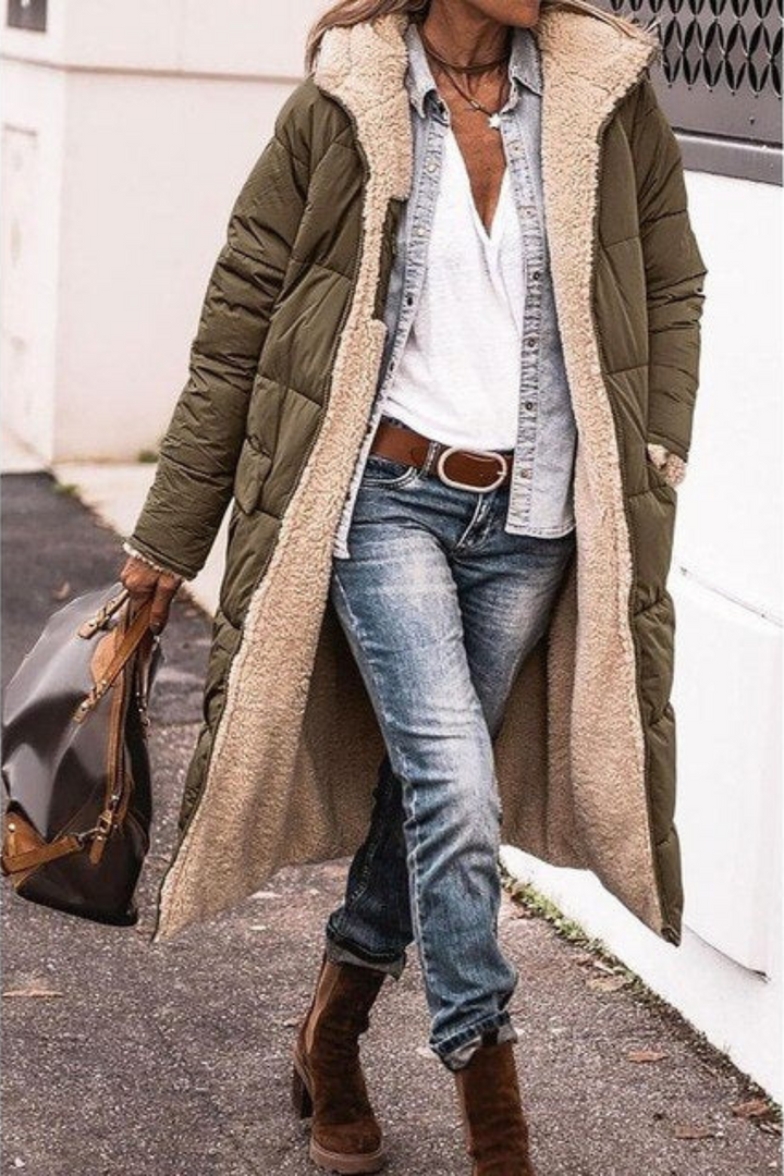 Laluna | Elegant Reversible Coat for Women