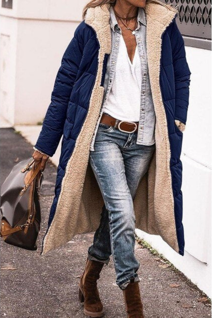 Laluna | Elegant Reversible Coat for Women