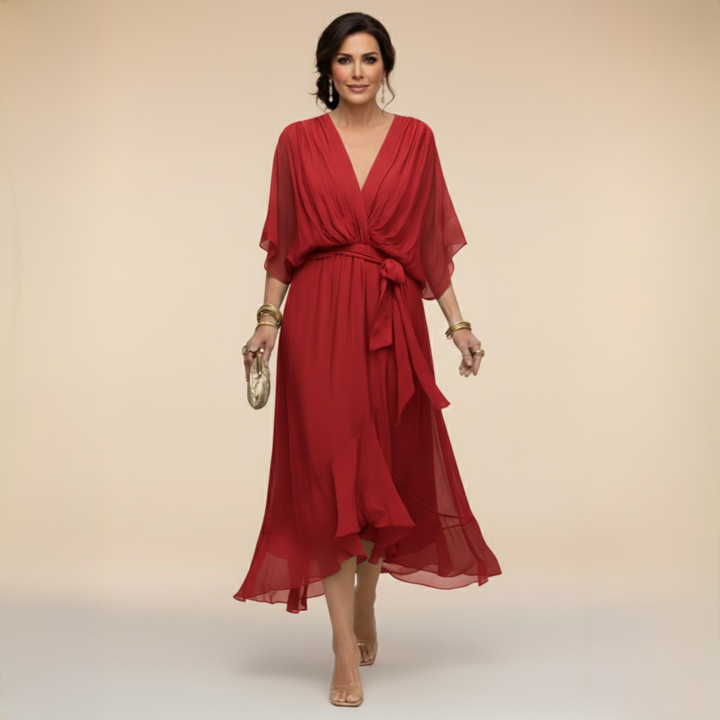 LISA | Flowing Chiffon Dress