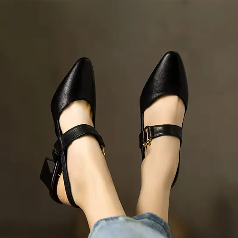 Divina – Elegant Strap Block Heels