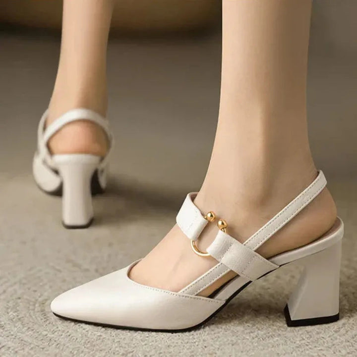 Divina – Elegant Strap Block Heels