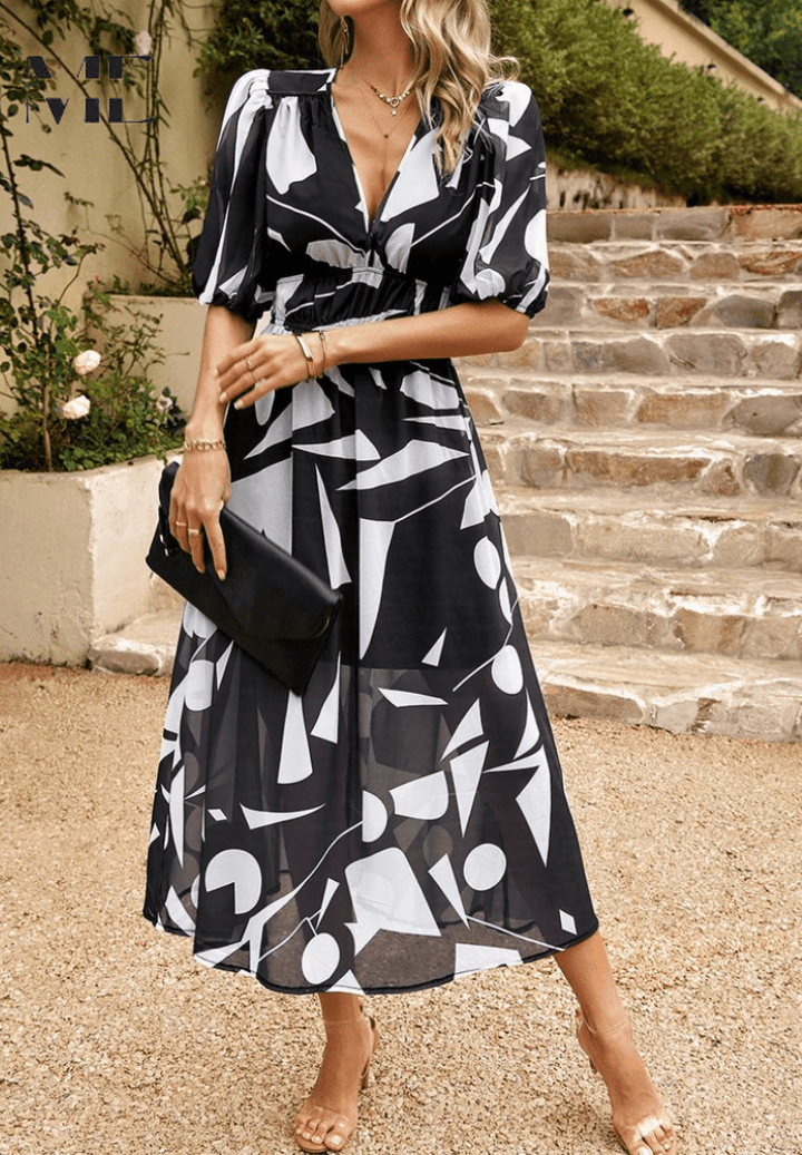 Lorenza – Elegant Spring Midi Dres