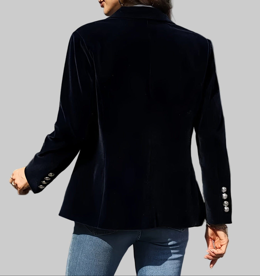 Elegant Women’s Velvet Blazer