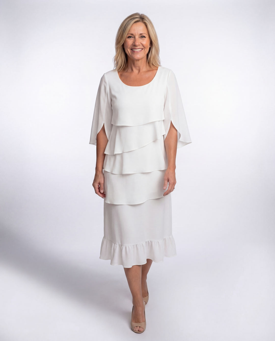 Chloé- Elegant Tummy Hiding Midi Dress