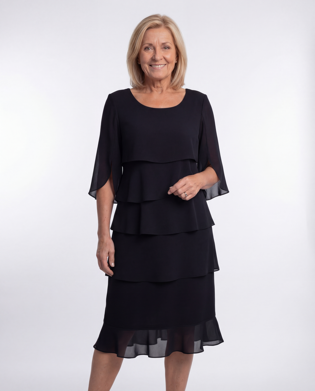 Chloé- Elegant Tummy Hiding Midi Dress