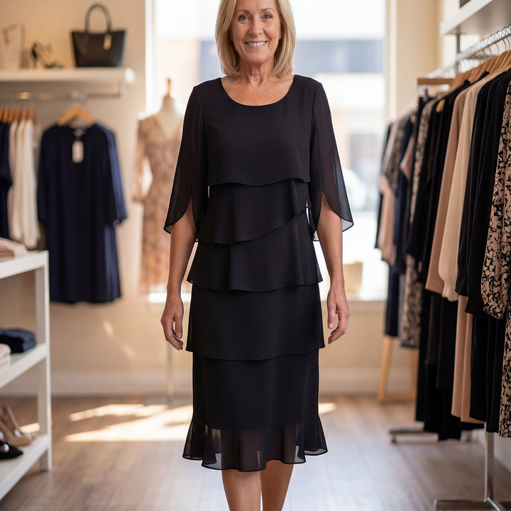 Chloé- Elegant Tummy Hiding Midi Dress