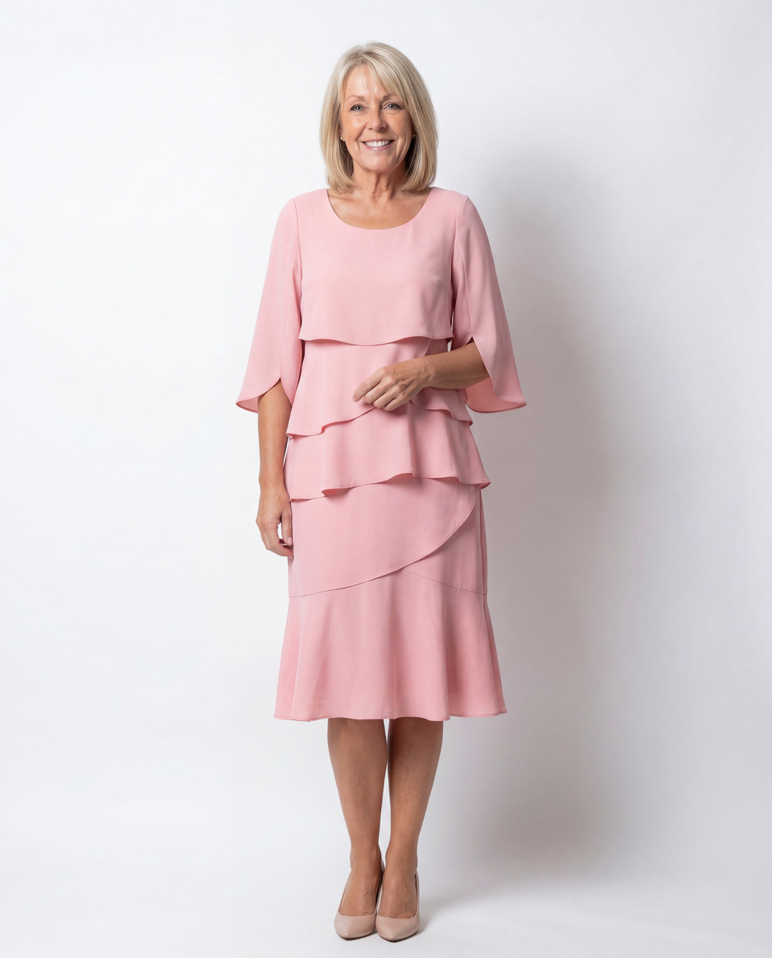 Chloé- Elegant Tummy Hiding Midi Dress